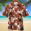 Clydesdale Horse Red Tribal Pattern Hawaii Shirt