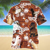 Miniature Horse Red Tribal Pattern Hawaii Shirt