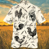 Rooster Farm Lovers Hawaiian Shirt