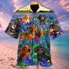 Daschshund In Bluebonnet Field Hawaii Shirt HT280510-RE