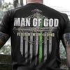 Green Line Man Of God Veteran Myth Legend Shirt Christian Love Proud Veteran Mens Gift HN