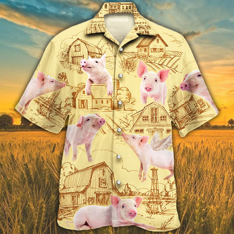 Pig Lovers Farm Hawaiian Shirt