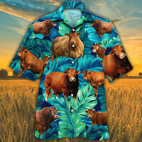 Limousin Cattle Lovers Hawaiian Shirt