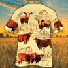 Beefmaster Cattle Lovers Farm Hawaiian Shirt