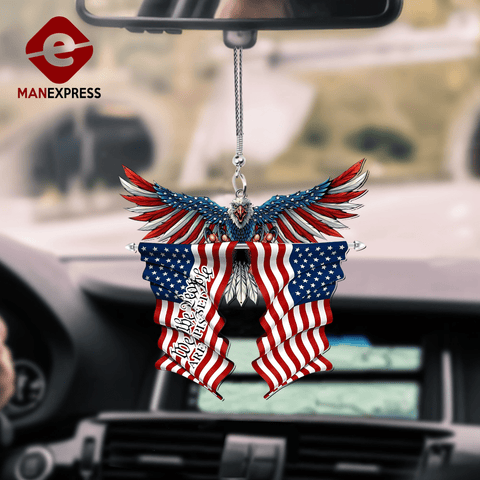 Patriot Car ornament, 911 Gift Idea, Patriot Day 20th Anniversary Gift, AH US PATRIOT CAR HANGING ORNAMENT TESX