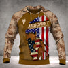 Men Patriot Day Hoodie Brown, 911 Patriot Hoodie, ARBORIST PATRIOT HOODIE 3D PMT