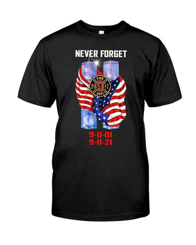 Patriot Shirt Black, Patriot Day Gifts, Never Forget, 20th Years Anniversary V2 T-Shirt