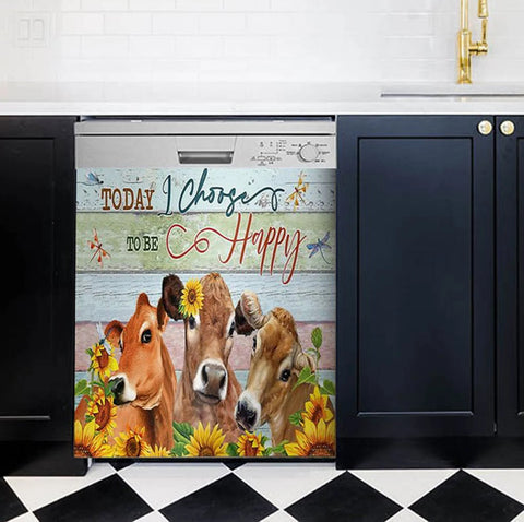 Farm Cow Kitchen Dishwasher Cover Decor Art Housewarming Gifts Home Decorations HT