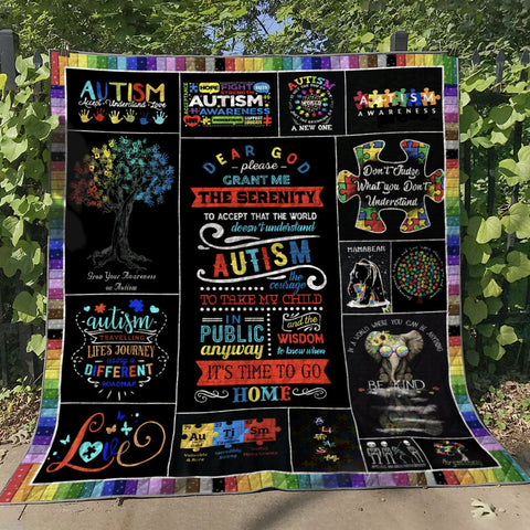 Autism Awareness 03 Blanket