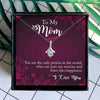 To Mom Shiny Crystal Mothers Day Necklace Mom Jewelry Gift Card For Her, Mom, Grandma, Wife HT