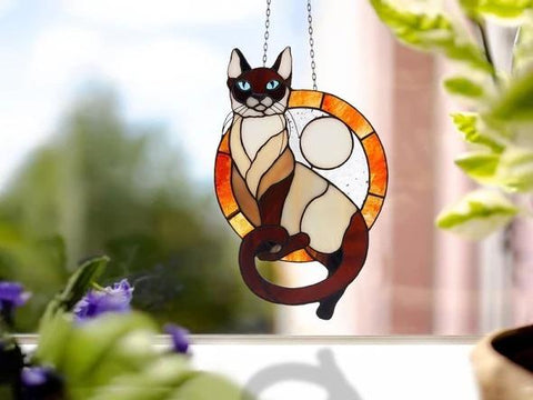 Cat Window Decor Ornament 06