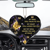 My Mind My Heart Still Looks For You But My Soul Knows You Are At Peace Heart Ornament Car Hanging Ornament