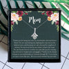 Thank Mom Shiny Crystal Mothers Day Necklace Mom Jewelry Gift Card For Her, Mom, Grandma, Wife HT