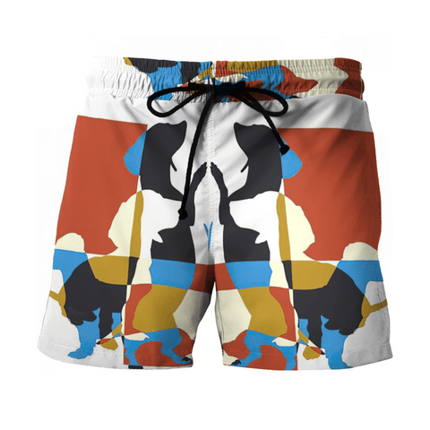 Dachshund Tropical Short DACHSHUND BEACH SHORT  8