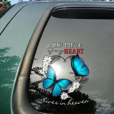 Memorial Butterfly Car Sticker Decal TM