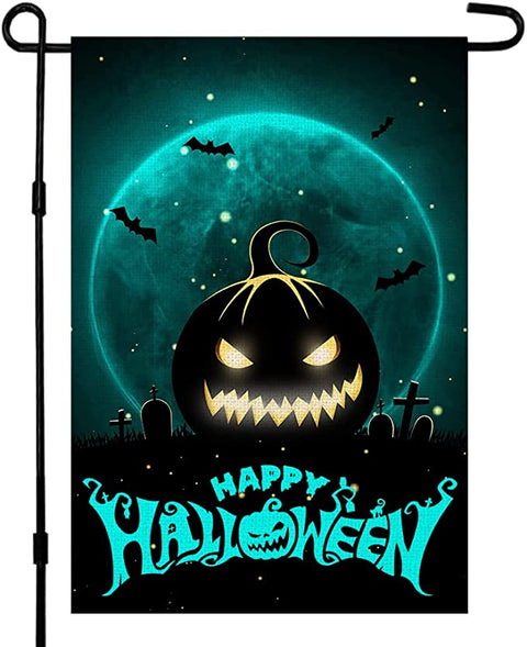 Happy Halloween Double Sided Halloween Garden Flag For Outdoor Yard Decoration Home Decor ND