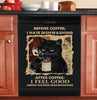 Black Cat Coffee I feel good about hating dishwashing Dishwasher Cover HA