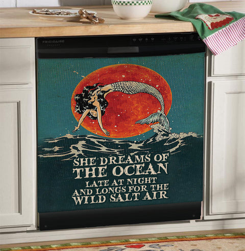 She dreams of the ocean Mermaid Dishwasher Cover