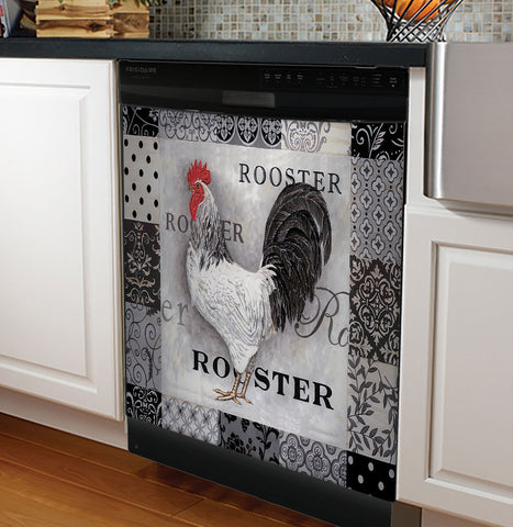 Rooster Dishwasher Cover Kitchen Decor Farmhouse Decorations HT