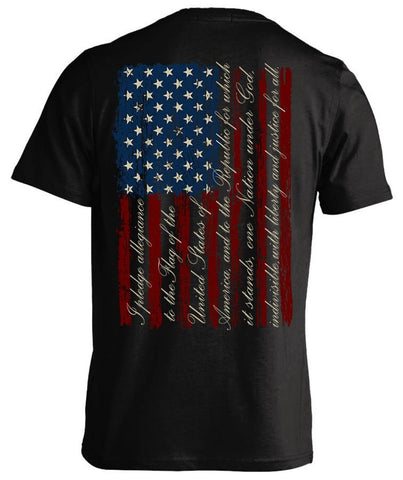 Pledge of Allegiance American Flag Men's Patriotic T-shirt, Patriotic Shirt, Patriots Day Gifts