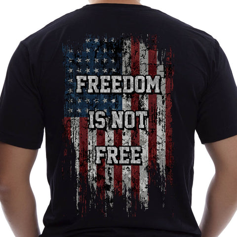 Freedom Is Not Free Military Patriotic Men's T-shirt Veterans Shirt Veteran Day Gifts