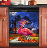 Flamingo Witch Halloween Pumpkin Dishwasher Cover Halloween gift HT