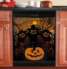 Black cat Halloween Dishwasher Cover Black Cat Pumpkin Halloween Dishwasher Cover HT