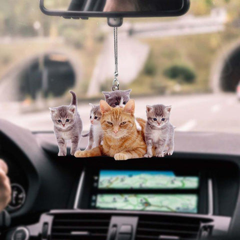 Cute Cat Family Car Hanging Ornament Gift for Cat Lovers