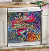 Farm Chicken Rooster Art Psychedelic Chicken Dishwasher Cover Farmer Gift Kitchen Decor HT