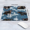 Black Angus Blue Mouse Pad Cattle Mouse Pad Farm Animal Lovers Gift Cute Mouse Mat For Computer HN