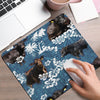 Black Angus Blue Mouse Pad Cattle Mouse Pad Farm Animal Lovers Gift Cute Mouse Mat For Computer HN