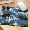 Black Angus Blue Mouse Pad Cattle Mouse Pad Farm Animal Lovers Gift Cute Mouse Mat For Computer HN