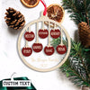 Personalized Christmas Ornament, Custom Family Gift Christmas Tree Decoration