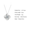 Lucky Knot Crystal Mothers Day Necklace Mom Jewelry Gift Card For Her, Mom, Grandma, Wife HT