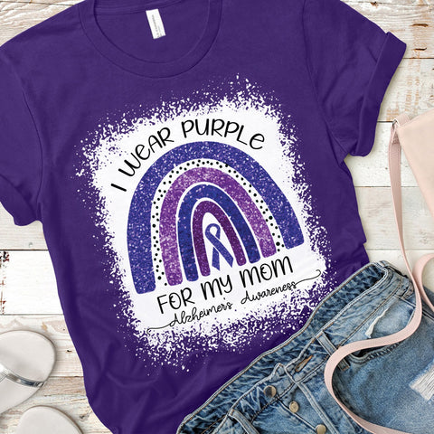 I WEAR PURPLE FOR MY MOM T-SHIRT