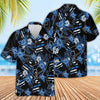 Thin Blue Line Hawaii Shirt PAW & POLICE SEAMLESS PATTERN HAWAIIAN SHIRT