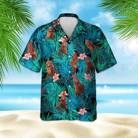 CHICKENS HAWAIIAN SHIRT