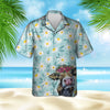 COW TINY FLOWER HAWAIIAN SHIRT