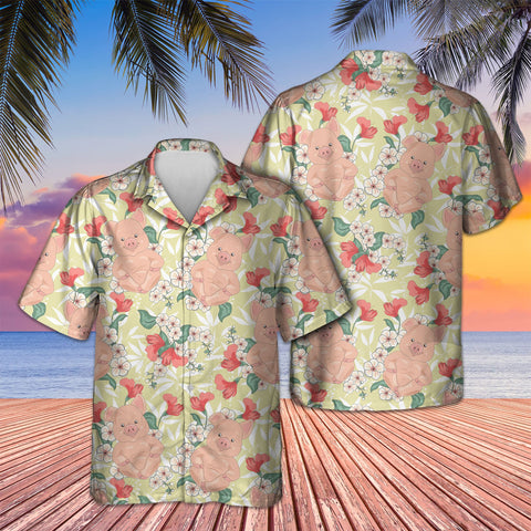 PIG VINTAGE FLORAL HAWAIIAN SHIRT