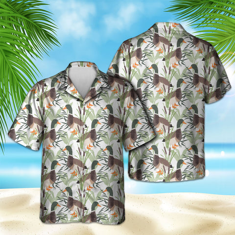 MALLARD PATTERN HAWAIIAN SHIRT