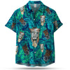 CRAZY HORSE SEAMLESS PATTERN HAWAIIAN SHIRT