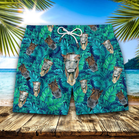 CRAZY HORSE SEAMLESS PATTERN HAWAIIAN SHORT Men Hawaii Shorts