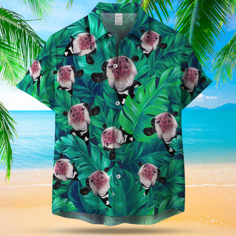 FUNNY COW JUNGLE HAWAIIAN SHIRT