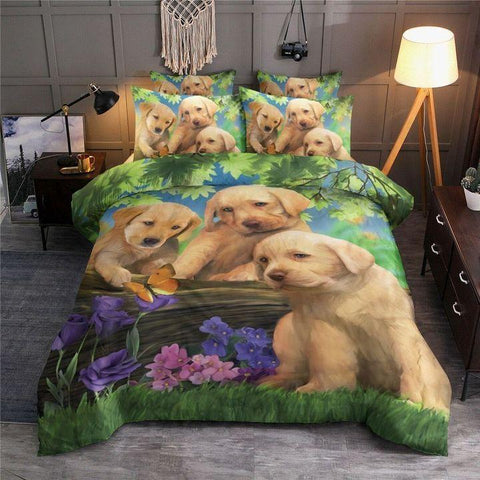 GOLDEN RETRIEVER BEDDING SET 3PUP 008