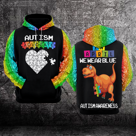 Autism Advocate Unisex Hoodie For Men Women Autism Awareness Shirts Clothing Gifts HT