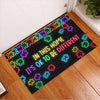 It's OK To Be Different Autism Awareness Doormat Autism Home Decor Autism Awareness Gift Idea HT