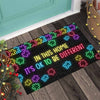 It's OK To Be Different Autism Awareness Doormat Autism Home Decor Autism Awareness Gift Idea HT