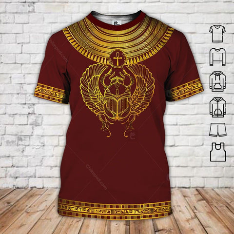 Egyptian Shirt Khepri rising ancient Egyptian 3D All Over Printed Shirts