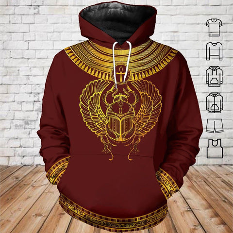 Khepri rising ancient Egyptian 3D All Over Printed Shirts