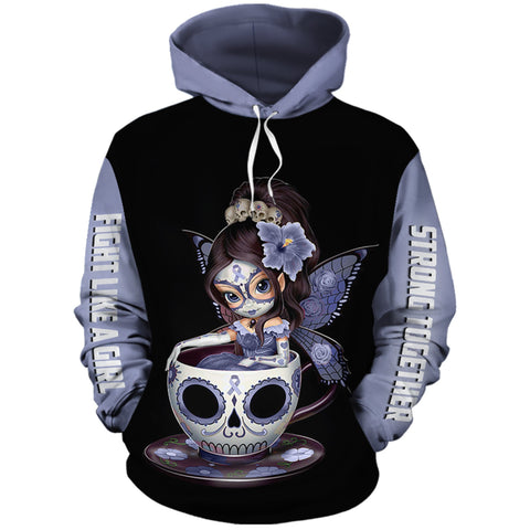 Girl Teacup Cancer Hoodie